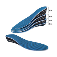 Semelles intérieures confortables absorbant les chocs augmentant la hauteur chaussures invisibles talons ascenseurs Inserts plus hauts demi coussin complet unisexe