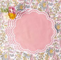 Set de table festif en lin de luxe fait main avec broderie, réutilisable, pour la décoration de table de mariage et des espaces familiaux