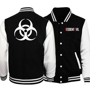 Genuine Leather Baseball <b>Jacket</b> Canvas <b>Waterproof</b> High Street Style for Men <b>Women</b> Boys Girls - Product Image 3
