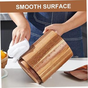 ที่วางช้อนไม้ราคาประหยัดสำหรับการทำอาหารประจำวัน ช่วยให้เครื่องครัวไม่ติดบนเคาน์เตอร์และสะอาด ที่วางช้อนไม้แบบดั้งเดิม - Product Image 5