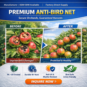 <span class=keywords><strong>Filet</strong></span> anti-oiseaux <span class=keywords><strong>agricole</strong></span> résistant aux UV HarvestShield PE ESHINE avec service de découpe pour entrepôts et granges - Product Image 3