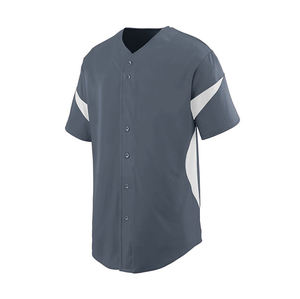 Ensemble d'uniformes de baseball pour jeunes grande taille personnalisés de haute qualité, respirant, logo brodé, maillot de baseball, chemises à boutons par sublimation - Product Image 2