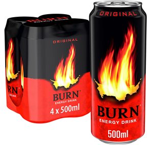 Energy Drink Original <b>BURN</b> 500ml - Product Image 3