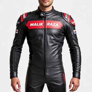 Cuero de carreras de cuero de vaca de alta calidad, personalización completa, forro de cordura, deslizadores de rodilla externos, durabilidad garantizada - Product Image 5
