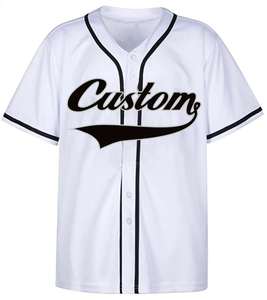 Maillot de baseball respirant pour homme, coupe ample, col en V, personnalisable avec logo, sublimation, vente en gros, uniforme d'équipe, modèle 2026 - Product Image 5