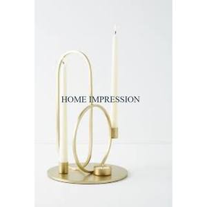 Portavelas decorativo chapado en oro de latón antiguo, decoración de mesa de Metal de calidad superior, soporte para velas, precio atractivo - Product Image 6