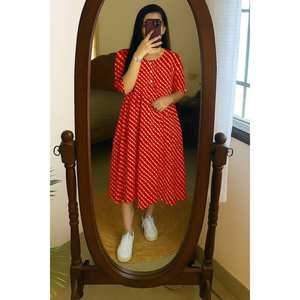 Vestido de algodón para mujer, vestido acampanado personalizado, verano, Iglesia Formal, carrera, talla grande personalizable, venta al por mayor, India - Product Image 1