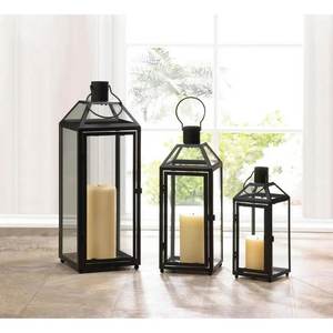 Cast Aluminum <b>Lanterns</b> <b>Black</b> Coated New Style For Home And Wedding Tabletop Lighting Decoration <b>Candle</b> <b>Lanterns</b> - Product Image 5