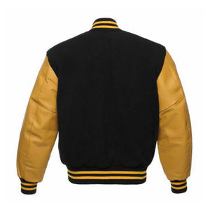 2025 Vintage personalizado lana chenilla bordado Varsity chaqueta Letterman chaquetas para mujeres High Street personalizado Color cuero - Product Image 6