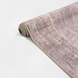 Alfombra Turca Art Deco Vintage Suave en Tono Taupe Beige, Lavable, Plegable, de Pelo Corto, Fabricante OEM ODM - Product Image 5