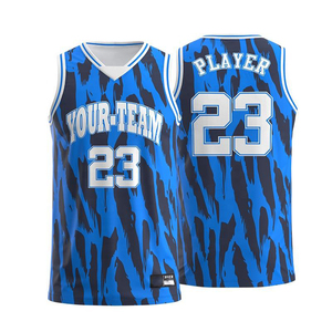 Maillot de basket-ball de style de rue personnalisé uniforme de mode respirant avec logo brodé imprimé par sublimation - Product Image 5