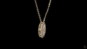 Collier de diamants de laboratoire de taille marquise de 1.23 ct pendentif léger en or rose 14 carats bijoux fins pour un usage quotidien - Product Image 3