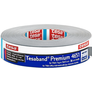 Tesaband Premium 4651 Grey Fabric <b>Tape</b> 50 m Length 38 mm Width Roll for TESA Office Adhesive <b>Tape</b> - Product Image 3