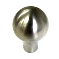 Pommeau de levier de vitesse en acier inoxydable, pièces automobiles, accessoires intérieurs, ajustement universel, argent, taille personnalisable pour