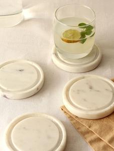 Posavasos de Mármol Hechos a Mano, Juego de Posavasos de Piedra Natural para Protección de Mesa, Hogar, Hotel, Restaurante, al por Mayor - Product Image 6