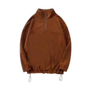 2025 personalizado nuevo diseño Zip up Pullover Hoodie Polar Fleece Warm sudadera hombres al por mayor precio barato Sudadera con capucha - Product Image 5