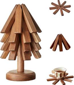 Posavasos y Salvamanteles de Madera para el Día de Acción de Gracias, Resistentes al Calor, Plegables, con Acabado Pulido y Pintado, Color Personalizado - Product Image 5