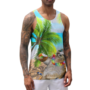 Camiseta sin mangas sublimada de calidad superior personalizada hecha en fábrica, camiseta Racerback debajo del chaleco, camiseta interior para correr, entrenamiento de gimnasio Stringer - Product Image 4