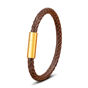 MenneM Bracciali Geometrici Placcati Oro per Uomo, 4-6mm, Stile Estetico Classico e di Tendenza - Regalo - Product Image 2