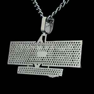 Hip Hop plata personalizada Iced VVS Moissanite colgante letra cubana joyería para hombres para Christian - Product Image 5