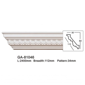 Cornisa de Poliuretano Tallada Contemporánea de Alta Calidad Gemei GA-81046, Duradera y Ecológica, para <span class=keywords><strong>Casa</strong></span> o Villa - Product Image 1