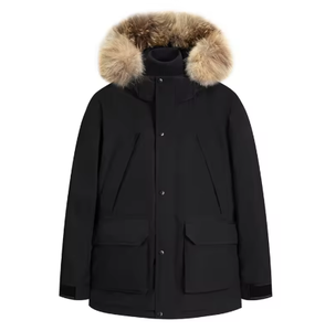 Chaqueta Parka de Invierno para Hombre, Gruesa y Aislada, con Forro de Piel Auténtica, Abrigo Ártico Largo y Cálido para Exteriores - Product Image 6