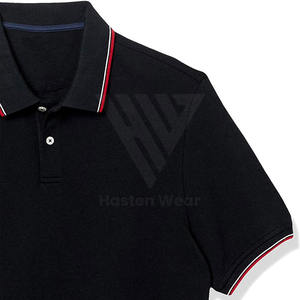 Camiseta Polo Informal de Fábrica, Corte Ajustado, Manga Corta, para Verano, Cuello Alto, Estilo Urbano, Transpirable - Product Image 5