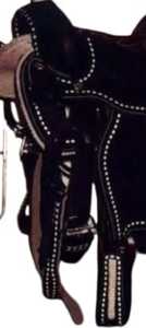 Sillín de sendero de caballo occidental de estilo inglés profesional Montar a caballo sintético de cuero de alta calidad de alta demanda - Product Image 2