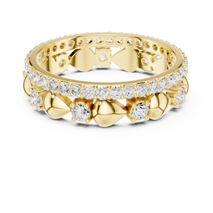 Anillo chapado en oro rosa romántico de 10K - Product Image 5