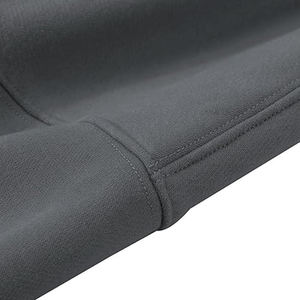 Sweat à capuche décontracté pour femme en molleton de haute qualité, coupe oversize, col rond, uni, style streetwear sexy, avec logo frontal, automne-hiver - Product Image 3