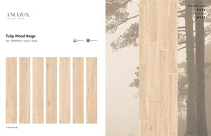 กระเบื้องพอร์ซเลนสีเบจไม้ทิวลิปขนาด200x1200มม. กระเบื้องปูพื้นและผนังสีเบจไม้ทิวลิป - Product Image 3