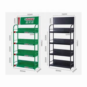 Estante de exhibición de lubricante de taller personalizado para Estación de Servicio de sala de exposición Uso de encimera para construcción de metal fácil montaje - Product Image 2