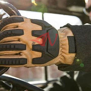 Gants résistants en cuir et TPR conçus pour la sécurité dans la construction, le confort et les tâches quotidiennes exigeantes - Product Image 5