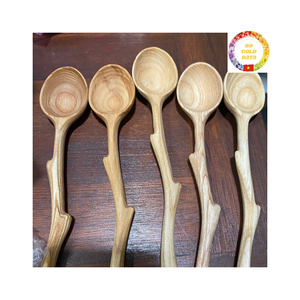 Cuillère en bois écologique de haute qualité avec motif coeur fabriquée par des artisans vietnamiens qualifiés, parfaite pour les cadeaux ou un usage quotidien - Product Image 6