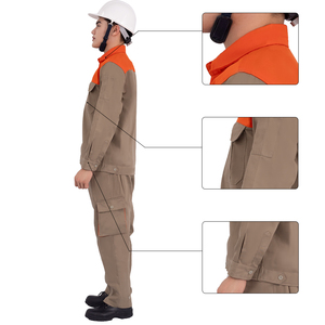 Costume de vêtements de travail à manches longues pour les travailleurs Tissu extensible en polyester de coton - Product Image 2