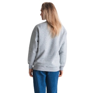 Sweat-shirt à col rond pour femme moderne, design minimaliste, polaire doux, pull pour streetwear, détente et mode d'hiver - Product Image 5
