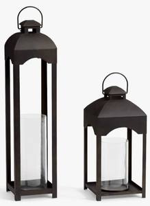 ตะเกียงตกแต่งบ้านแบบโบราณ ดีไซน์ผสมผสานโลหะและแก้ว สำหรับตกแต่งบ้านและเทศกาลคริสต์มาส - Product Image 3