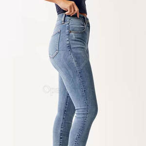 บริการ OEM กางเกงยีนส์สตรีกางเกงสบายแบบพรีเมี่ยมดีไซน์ล่าสุดพร้อมพื้นเรียบสำหรับฤดูหนาว - Product Image 5