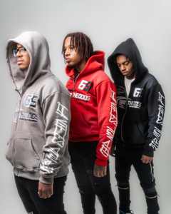 Streetwear Vintage Stone Washed Oversized Boxy Cropped Bordado Zip up Tachonado Rhinestone Sudadera con capucha con bolsillos - Product Image 3