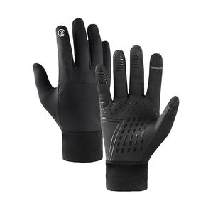 Gants de course de Motocross imperméables de haute qualité gants de moto de sport en polaire conception de doigts d'écran tactile pour le cyclisme en plein air - Product Image 1