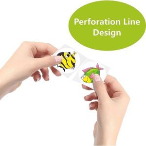 600 adorabili adesivi murali animali marini rotondi 16 disegni con linea traforata adesivi decorativi per animali domestici - Product Image 3