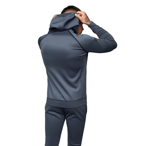 Marque vierge logo personnalisé hommes Sport survêtements formation Jogging porter deux pièces ensemble survêtement plaine survêtement pour hommes - Product Image 5