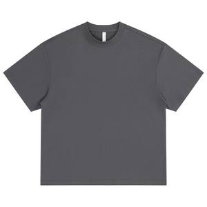 Tissu frais de mélange de polyester de coton de haute qualité 220gsm en gros T-shirt décontracté unisexe pour hommes - Product Image 6