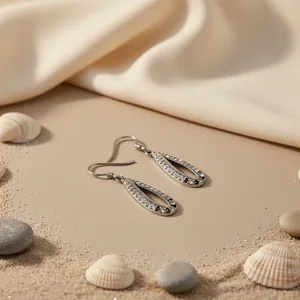 ต่างหูเงินแท้ 925 ประดับเพชรคิวบิกเซอร์โคเนียทรงหยดน้ำ สำหรับผู้หญิง เครื่องประดับอัลลอยด์สุดหรู เหมาะสำหรับเป็นของขวัญในโอกาสต่างๆ - Product Image 3