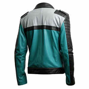 Veste en cuir de course pour hommes de High Street avec manches longues, vêtements de moto d'hiver du Pakistan, vente en gros - Product Image 2