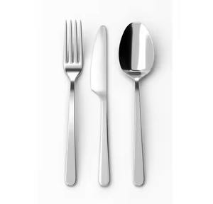 Ensemble de couverts en acier inoxydable au design élégant, ustensiles de table haut de gamme, ensemble de couverts pour hôtel, restaurant, table - Product Image 5