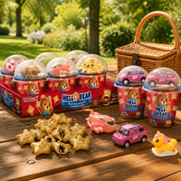 Yoloduck En gros, Boîte de présentation de comptoir pour mini-jouets, biscuits sandwichs au chocolat en forme d'ours, snacks en vrac, chocolat Panda chinois