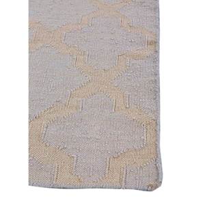 พรมปูพื้นอินดัสบาร์ รุ่น DWRM-138 สีเทาและดำ ลายทอเรียบแบบเรขาคณิตและนามธรรม รูปทรงสี่เหลี่ยมผืนผ้า ลายทาง สำหรับใช้ในบ้าน - Product Image 4