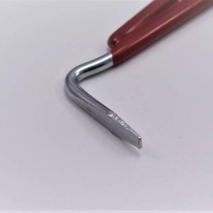 อุปกรณ์304ทำจากสเตนเลสกีบม้าด้ามสีแดงอุปกรณ์สำหรับขี่ม้าเครื่องมือสำหรับสุนัข - Product Image 4