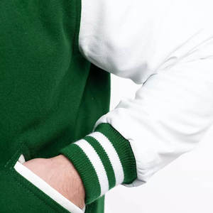 Chaquetas Versity de talla grande para hombre, venta al por mayor, chaquetas Varsiti en blanco, logotipo personalizado, letra lisa, chaqueta universitaria para hombre - Product Image 6